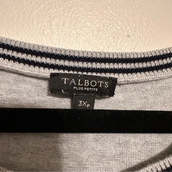 Talbots French Bulldog Novelty Knit Sweater Size 3X Petite - Picture 3 of 5